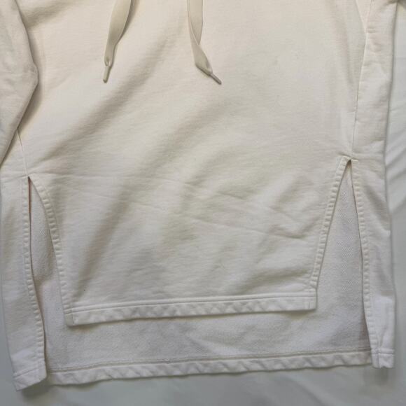Athleta Yogi Pullover Hoodie XS Oversized High Low White Minimalist Comfy - Picture 7 of 13